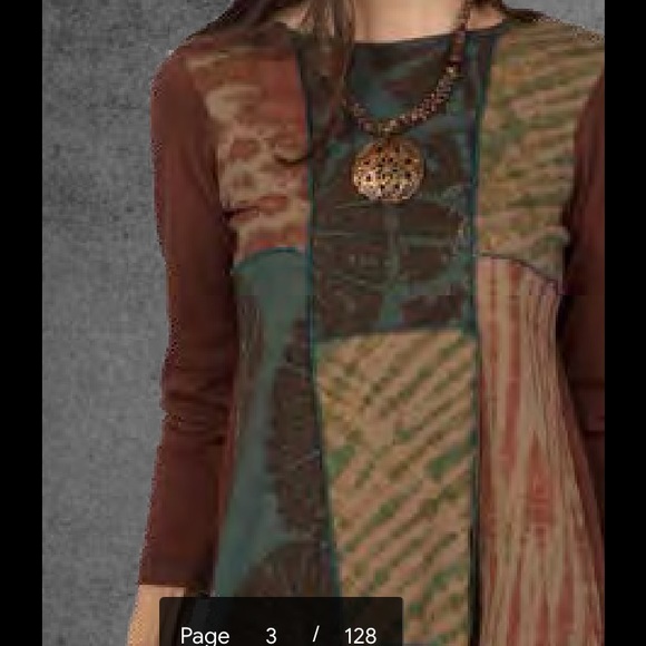 NWT.  Sacred Threads Necklace. GR/PK - Picture 3 of 3